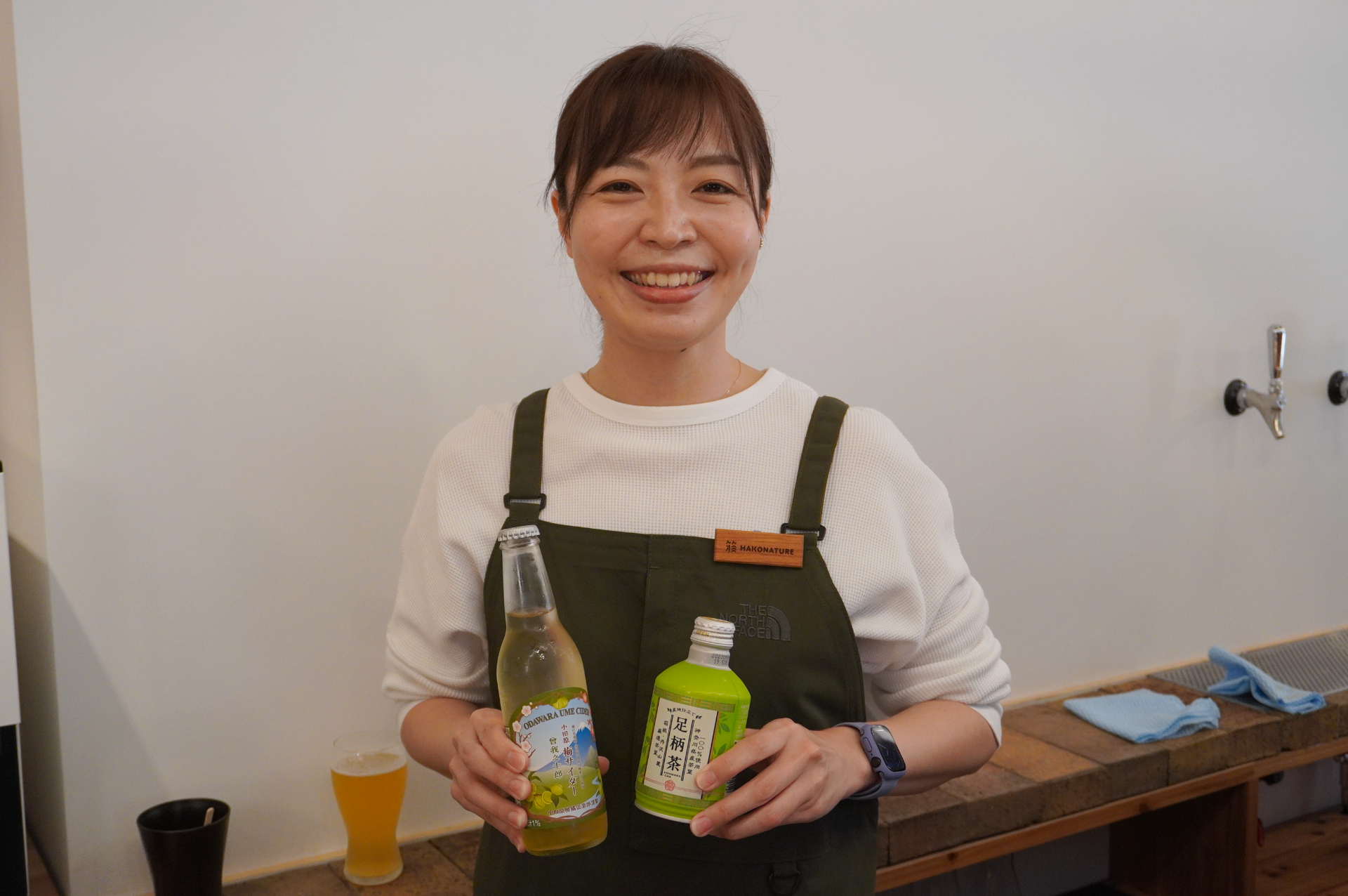 カフェラウンジのスタッフも地元出身