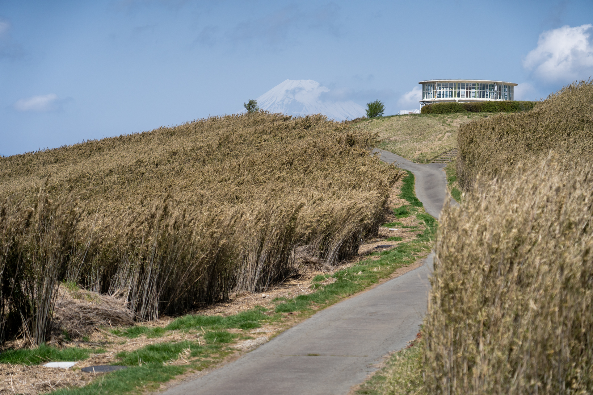 ケーブルカーの山頂駅は歩いてすぐ