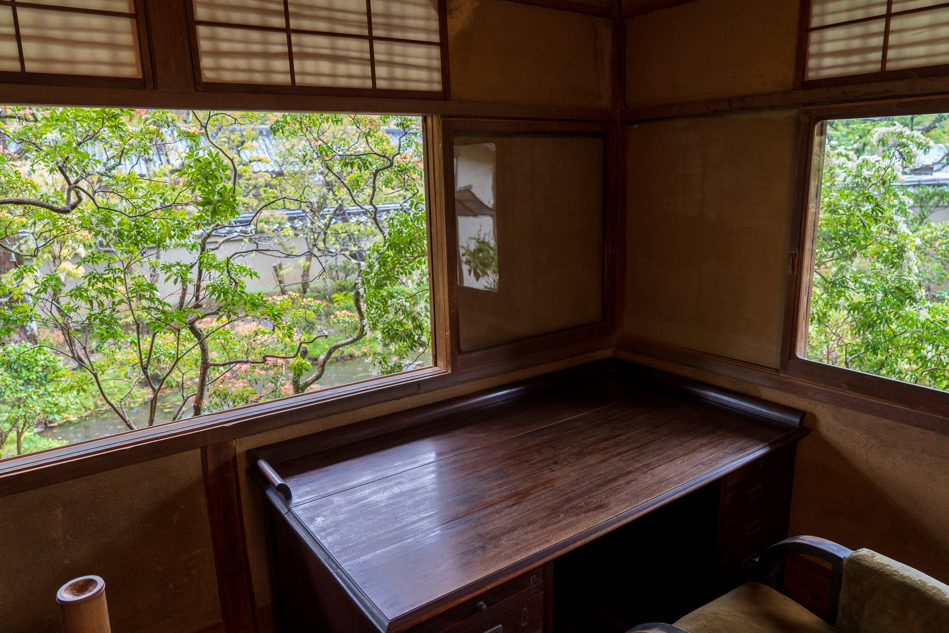 1階には主に夏使っていたという北向きの書斎