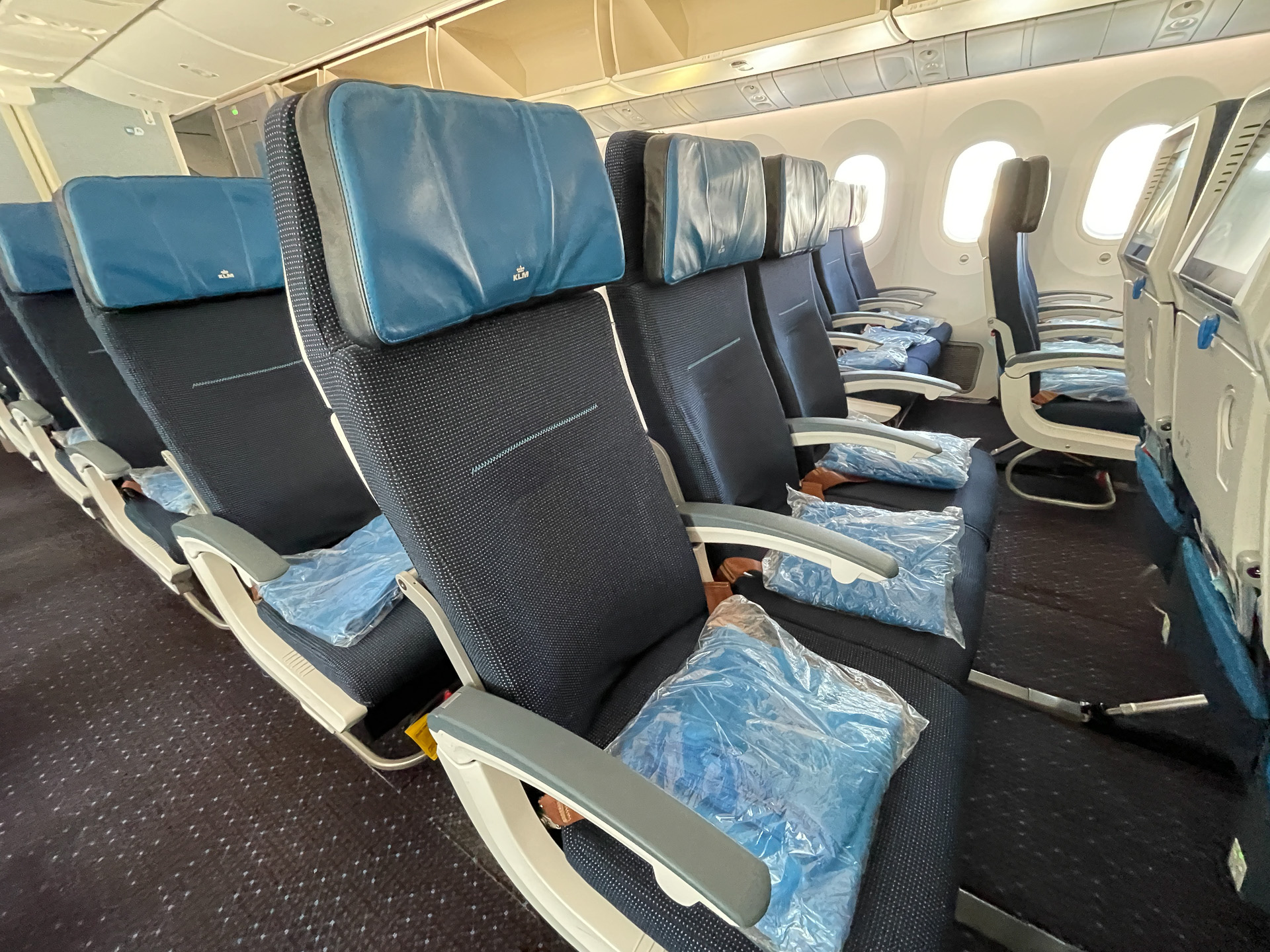 KLMオランダ航空エコノミークラスの座席