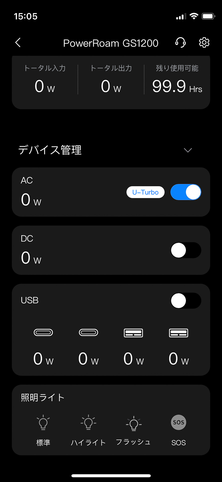 各ポートの利用状況を細かく表示