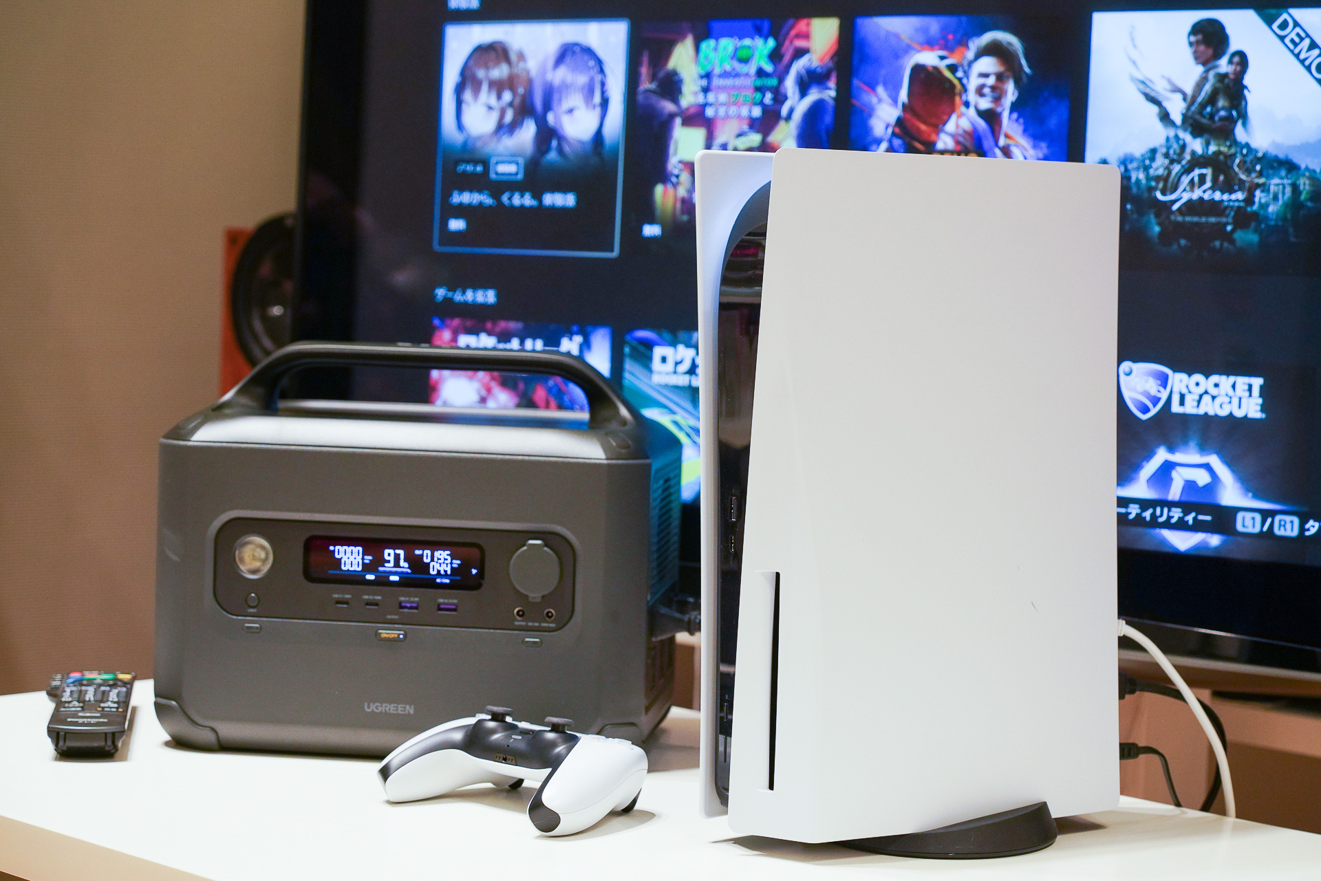 PlayStation 5とテレビをつないで、ゲームを楽しんでみる