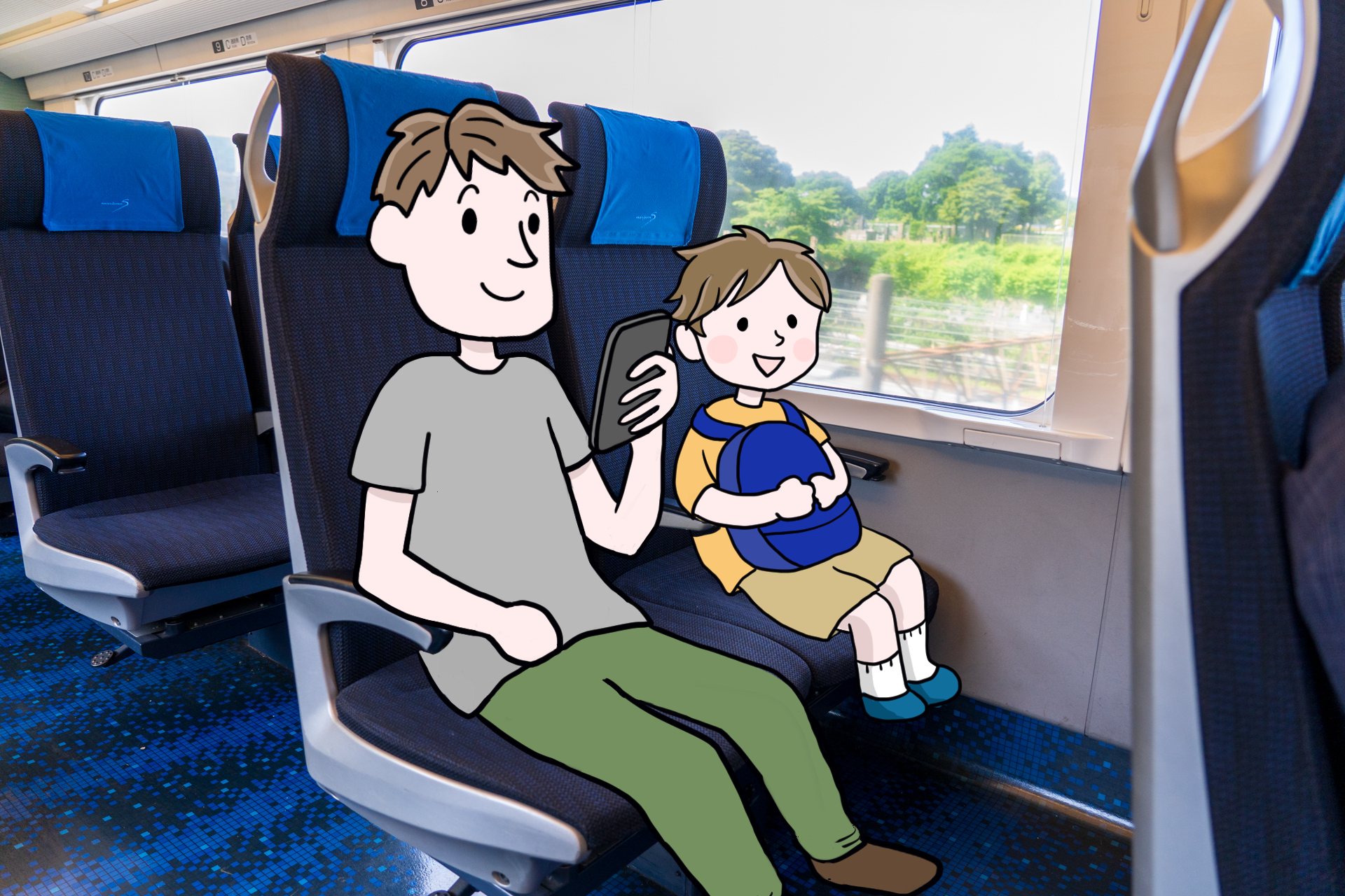 ワクワク！　いっぱい乗り物に乗れるといいね