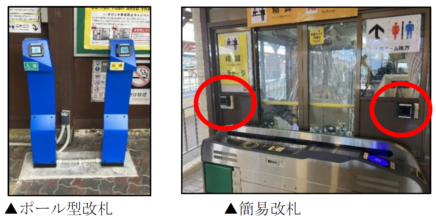 タッチ決済専用の改札機