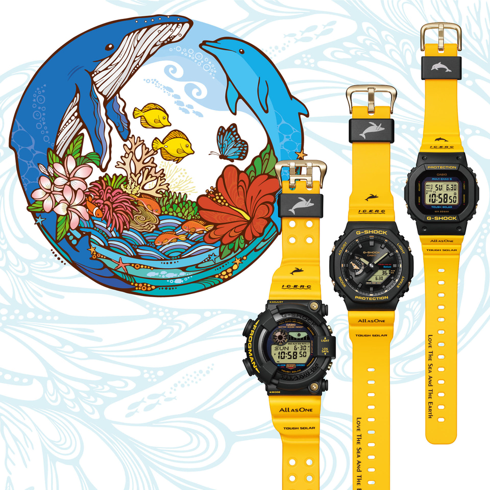 ボタニカルキャンドル バラ かすみ草 カシオ G-SHOCK アイサーチ