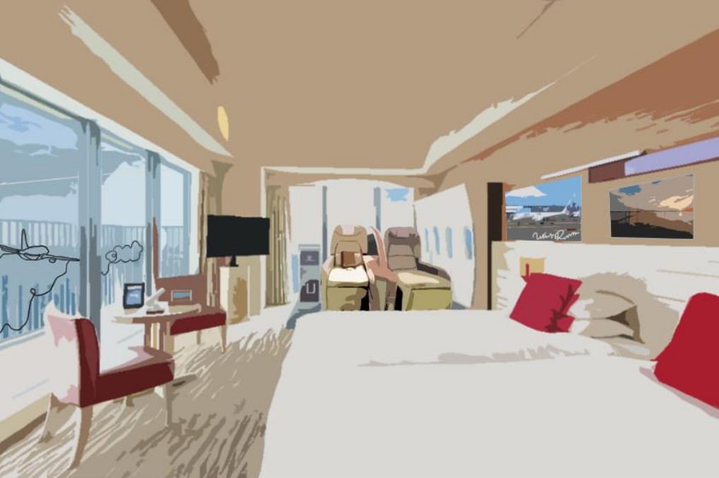 リニューアル後のイメージ。より五感で空の旅を感じられる空間に