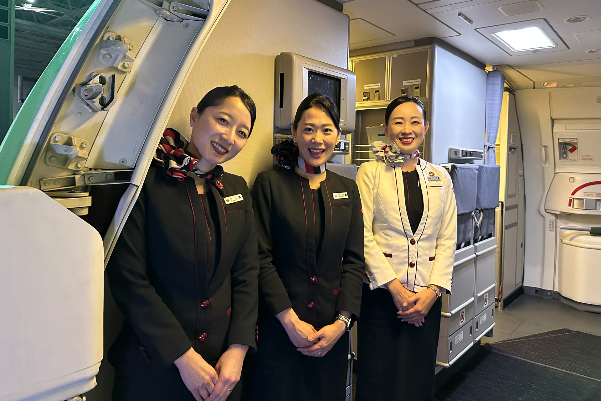 いよいよ機内へ