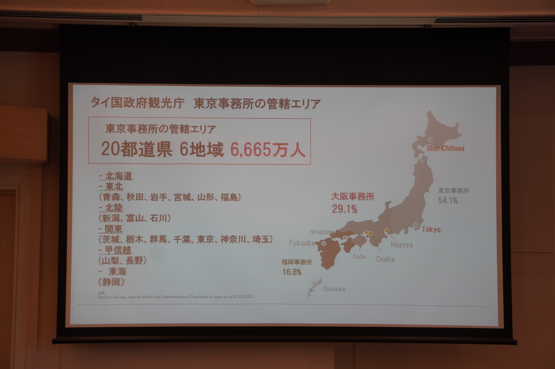 20都道県6地域と連携しているタイ国政府観光庁 東京事務所