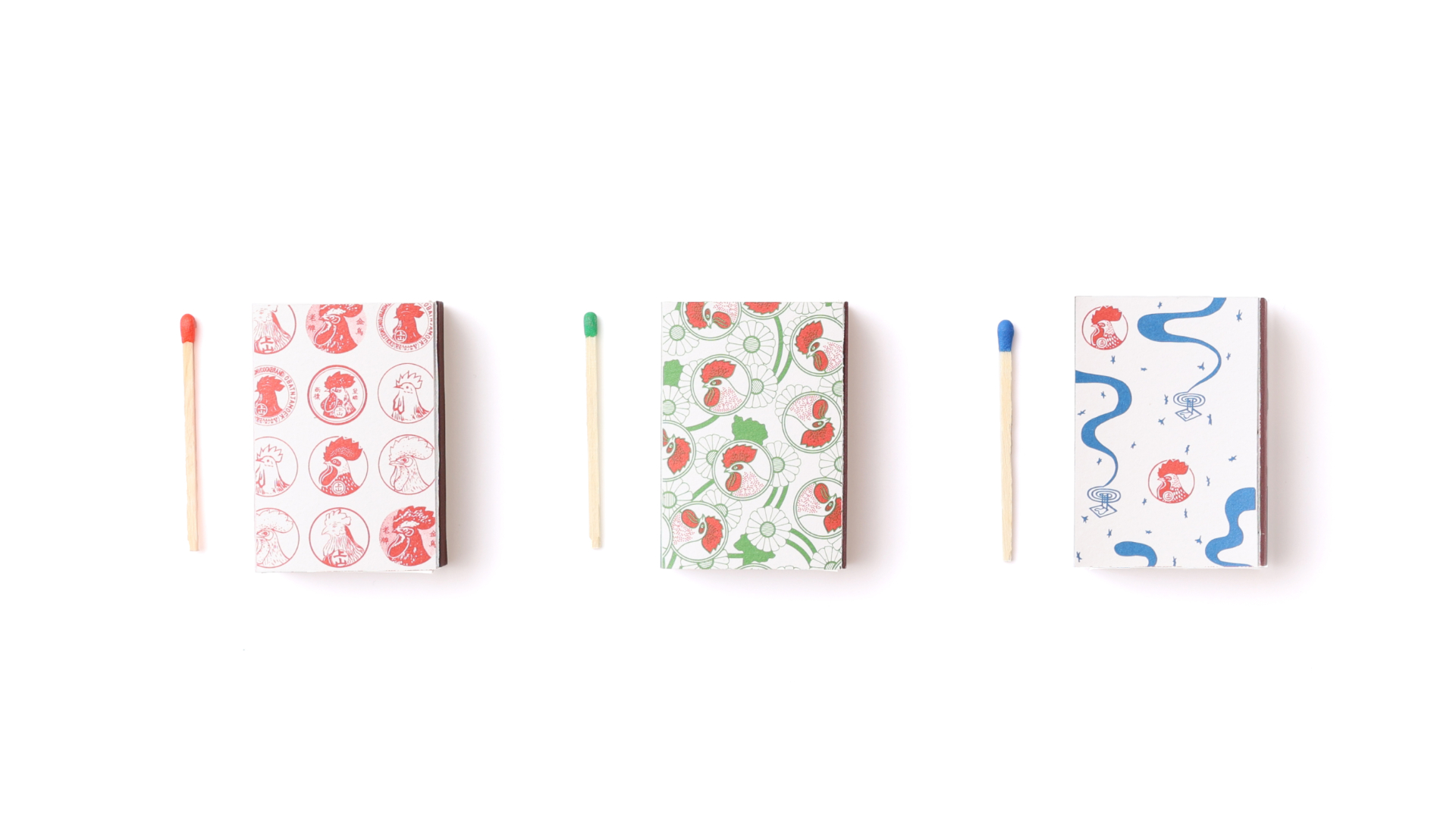 2023年新作「金鳥の夏日本の夏 箱入りマッチ」（各165円）