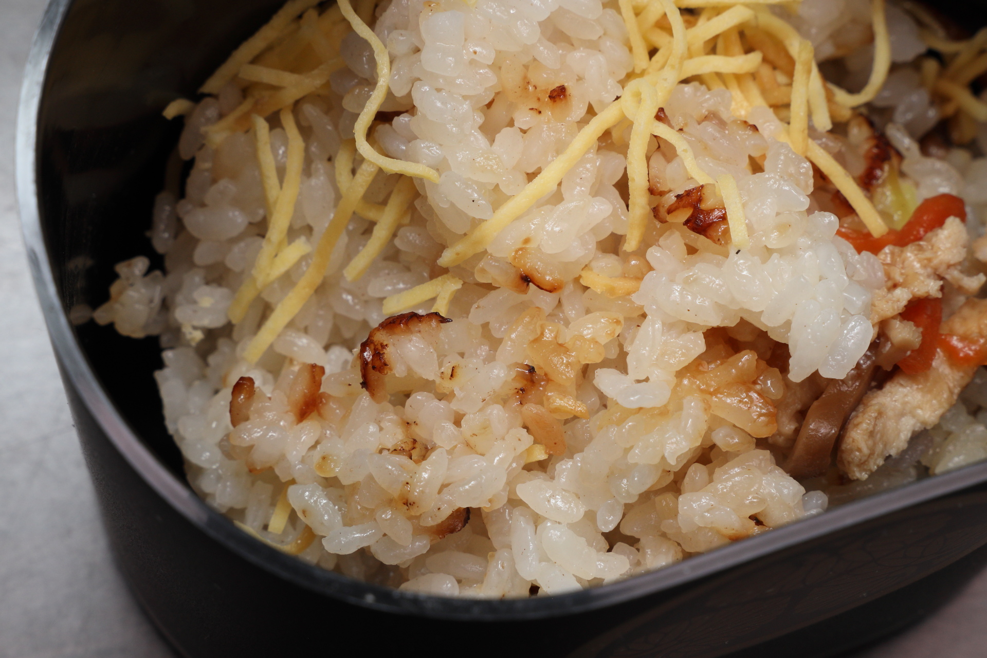 おこげが入っていてここも美味しくいただけました。個体差だとしたら個人的には当たり！　です