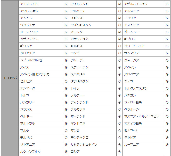 200以上の国・地域で利用できる