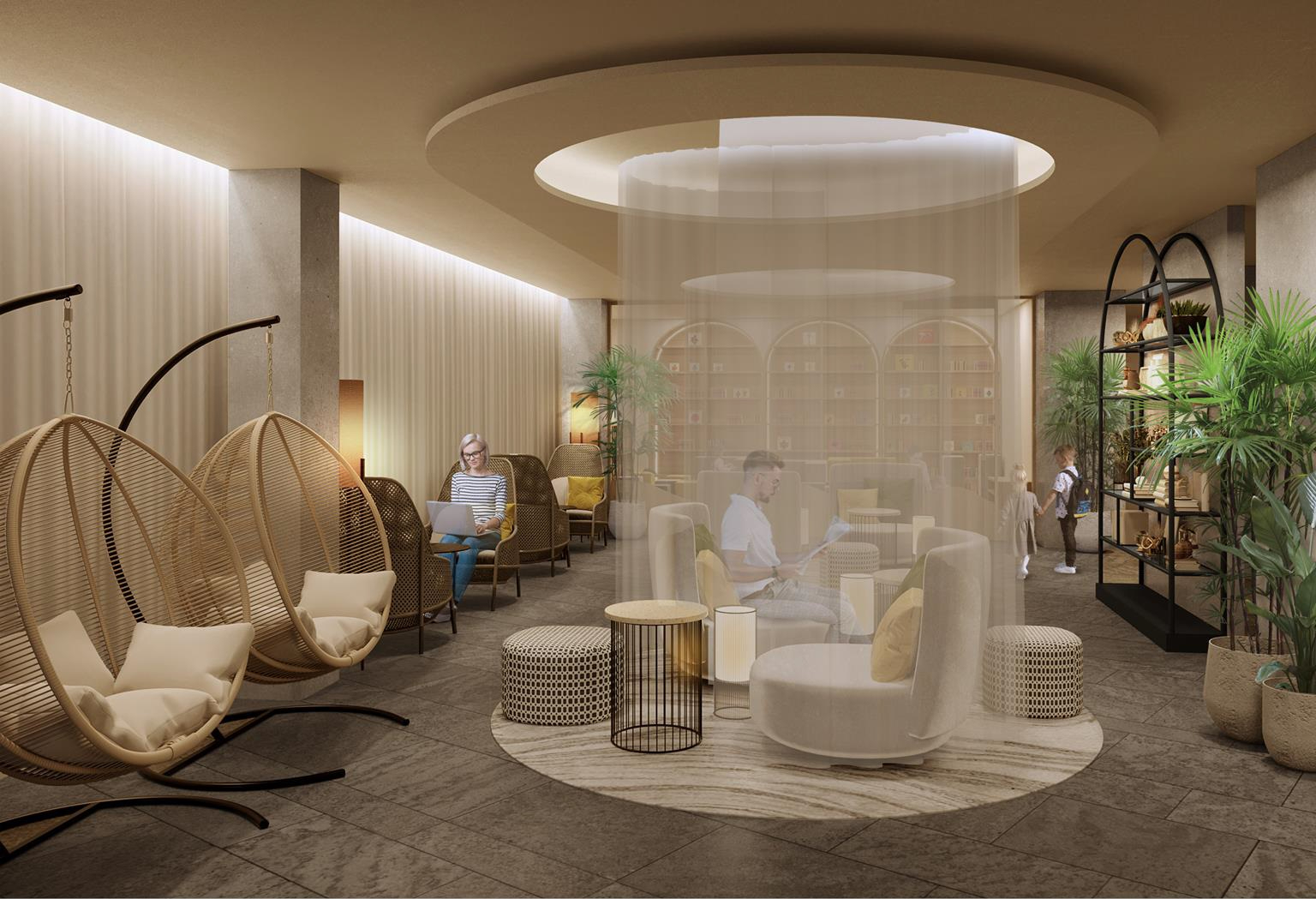 2階のウェルネスラウンジ