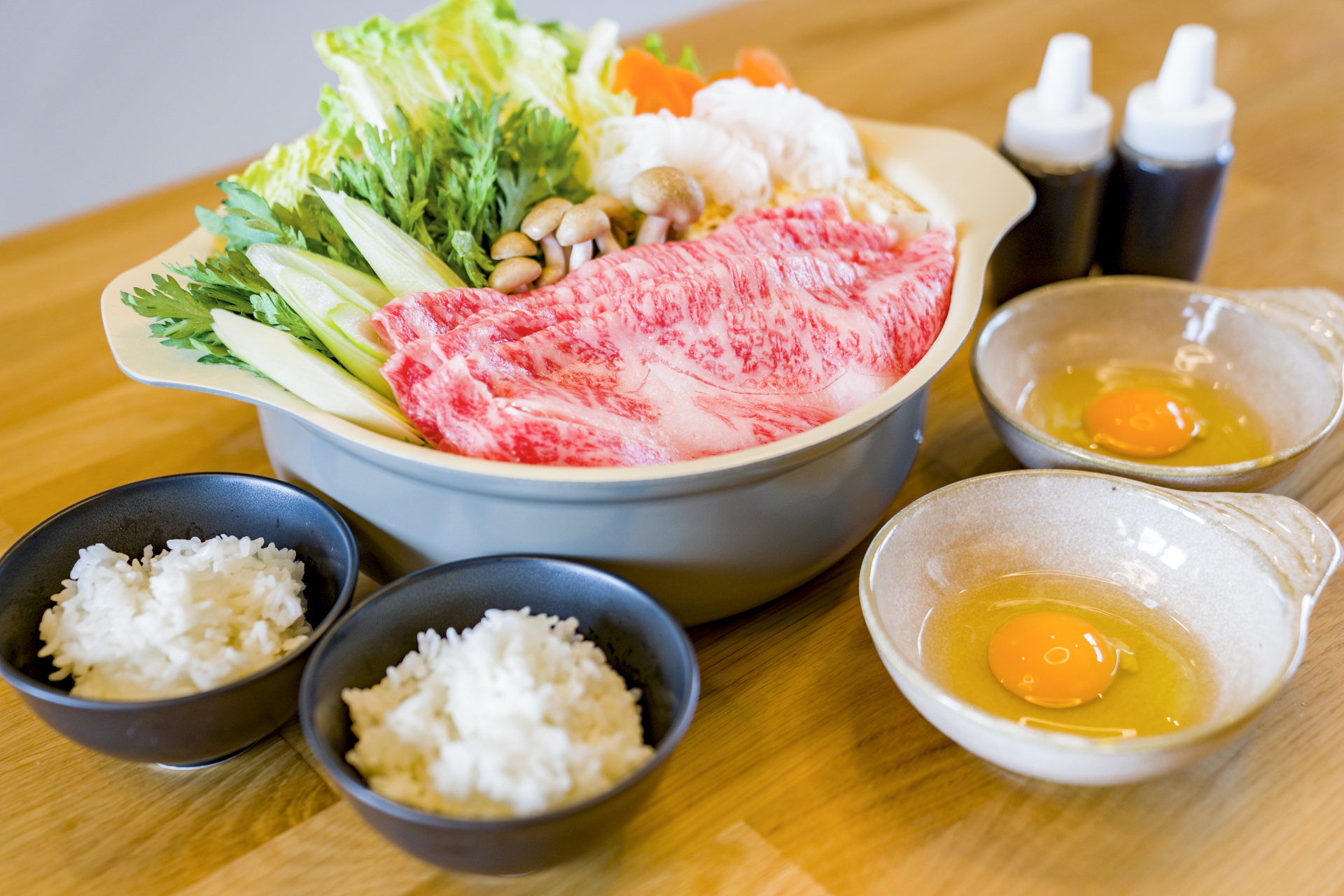 「甲州牛」のすき焼きセット