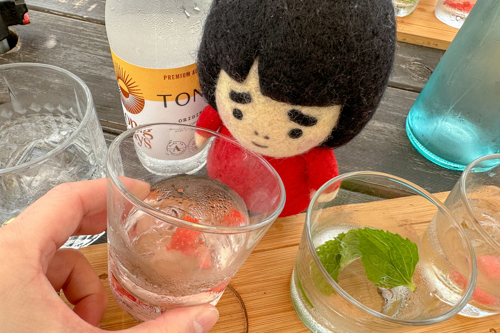 オリジナルジンのブレンド体験前にすでにほろ酔い