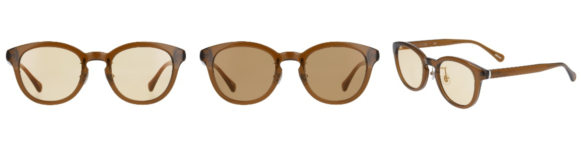 ボストン型の「ZN231G21」はホワイト（アイボリー）/グレー（クリア）/ブラウン（クリア）の3色展開