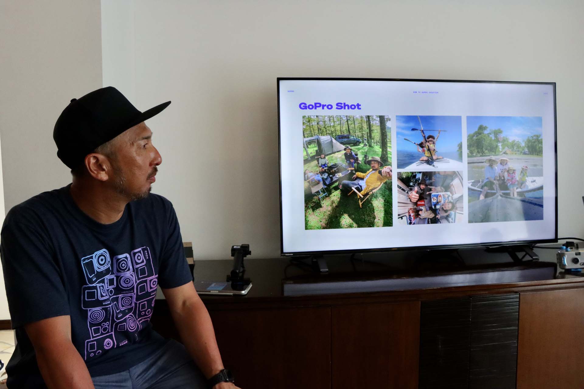 「YASU Family」一家も合流して実際のGoProのお勧めの使い方を教えてくれた