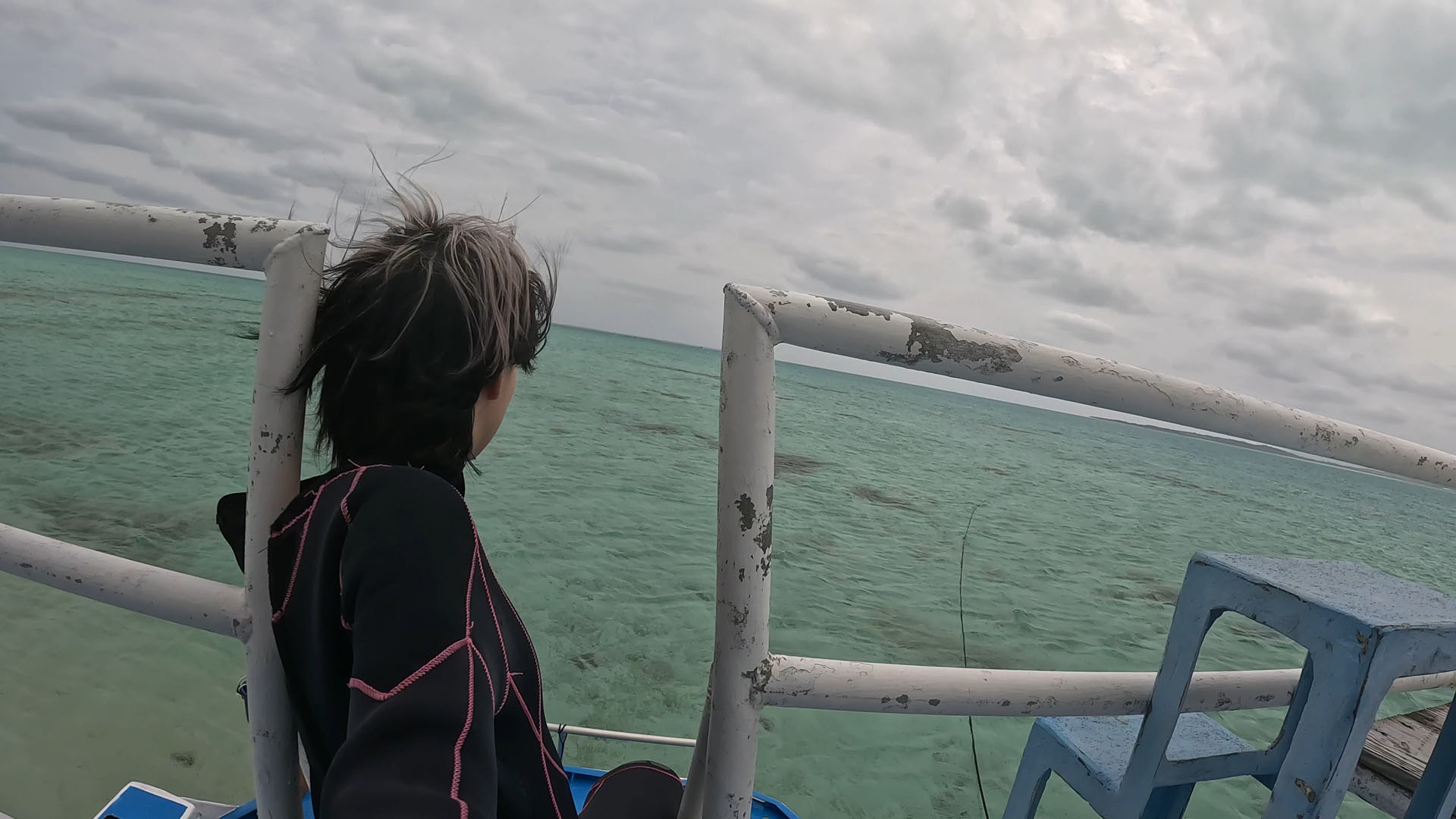 GoProなら自分が濡れていても気にせず撮影が始められる。広角で撮ると水平線が湾曲するので臨場感たっぷり