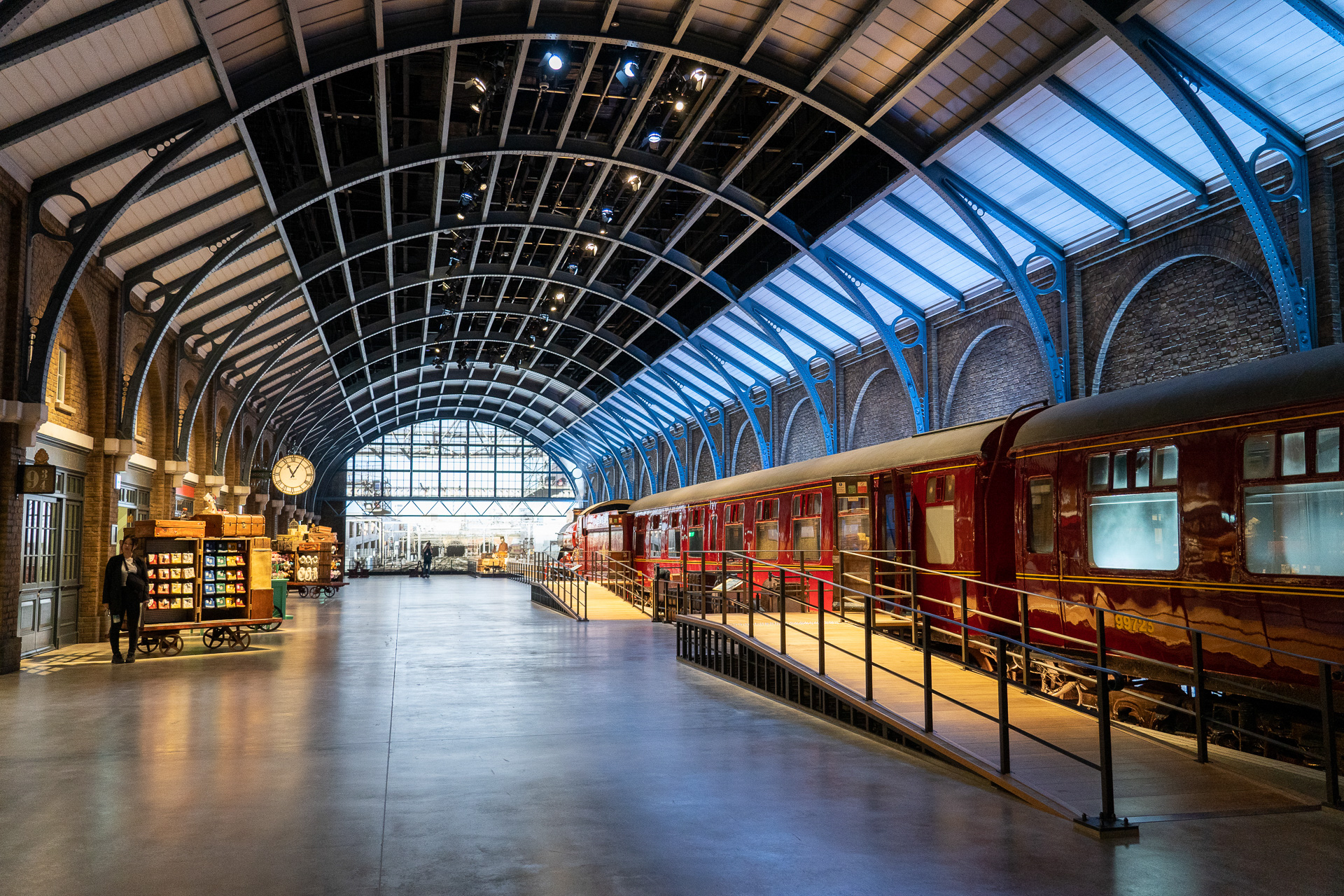 9と3/4番線はスタジオツアー東京のセットのなかでも特に広い空間