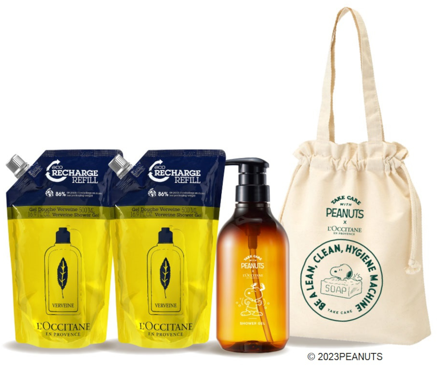 SNOOPYサマー ヴァーベナ シャワージェル レフィルコンボ