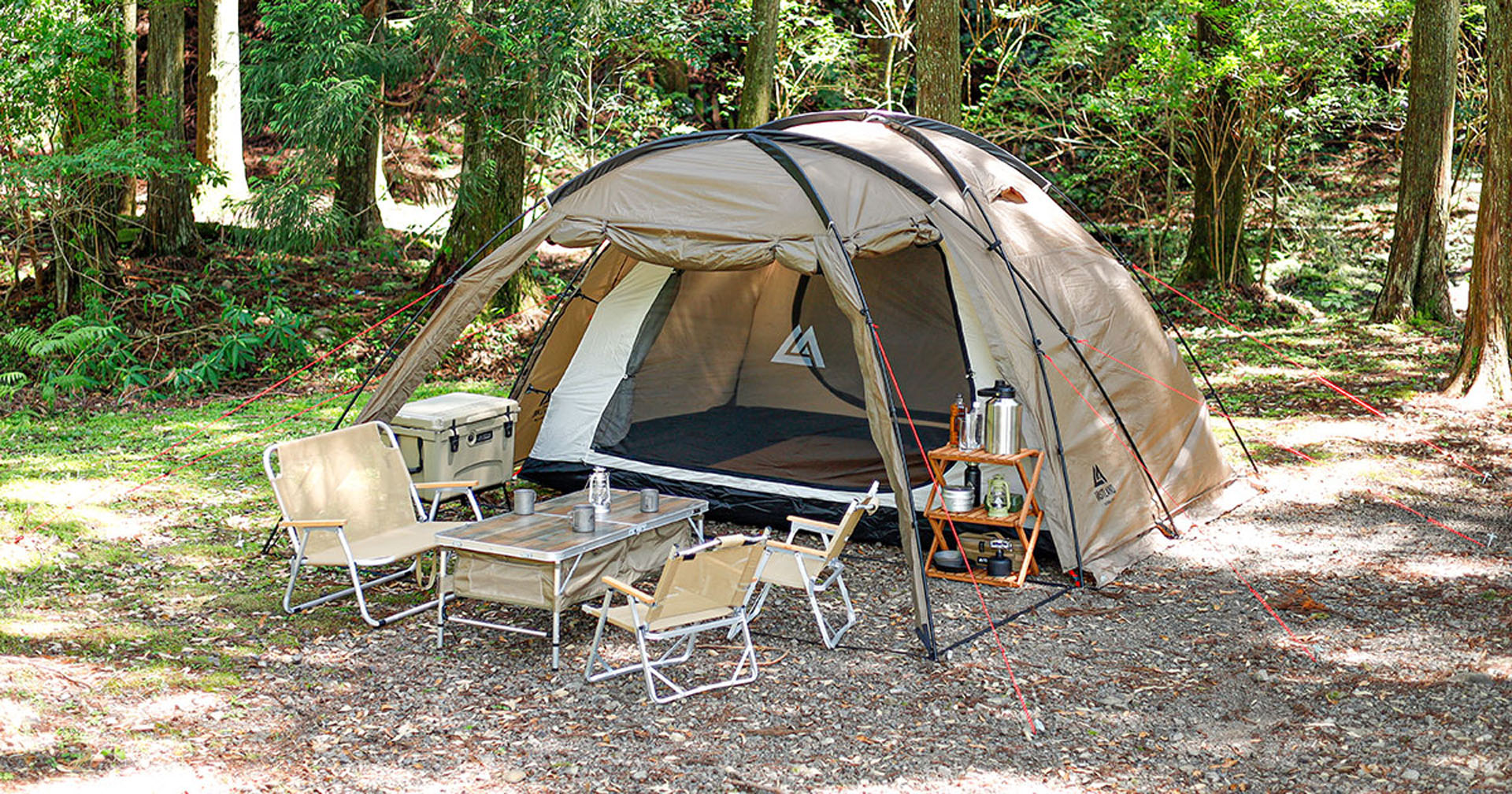 VASTLANDはシェルターテントになる「2ルームドームテント」を発売する