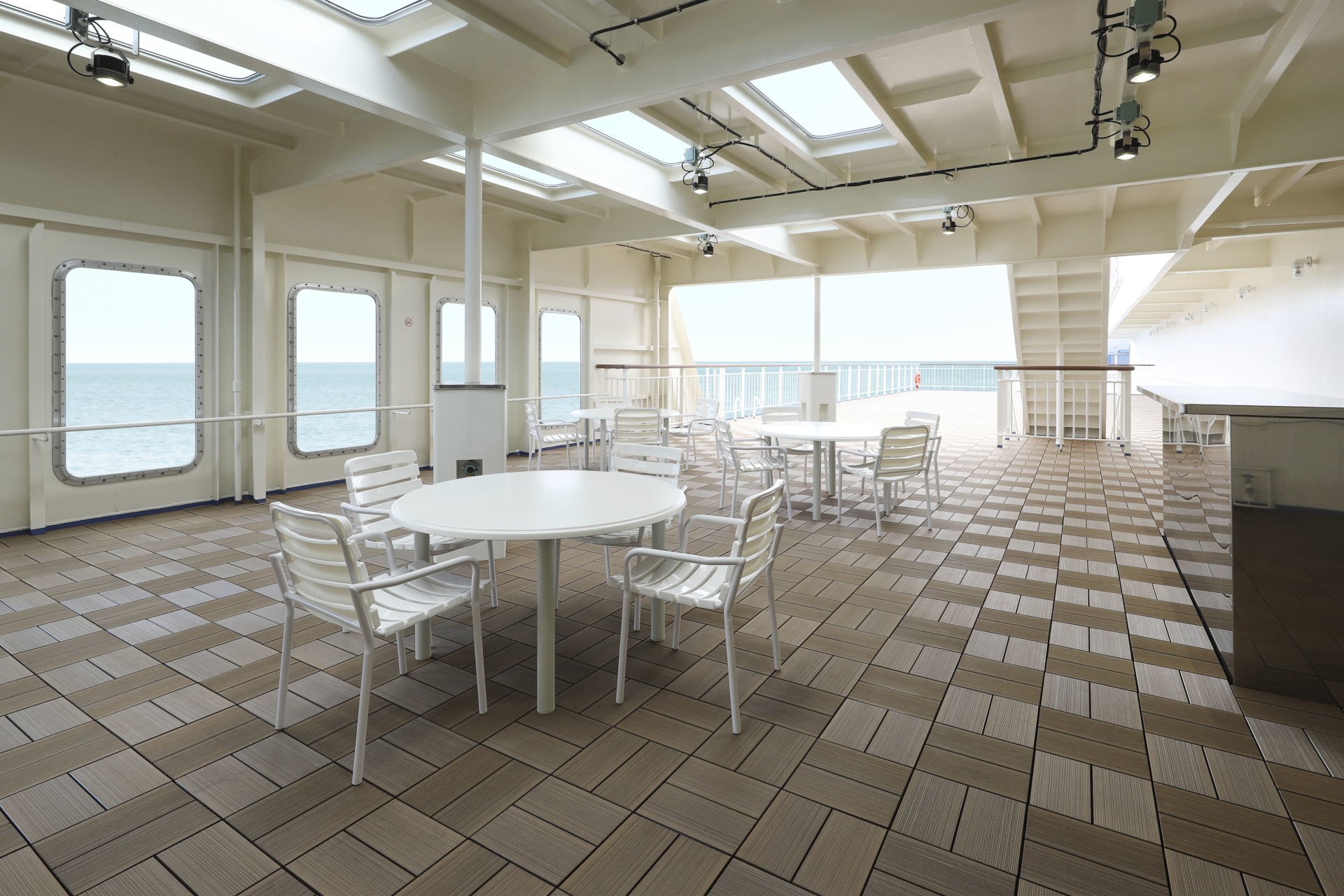 オーシャンビューのBBQガーデン