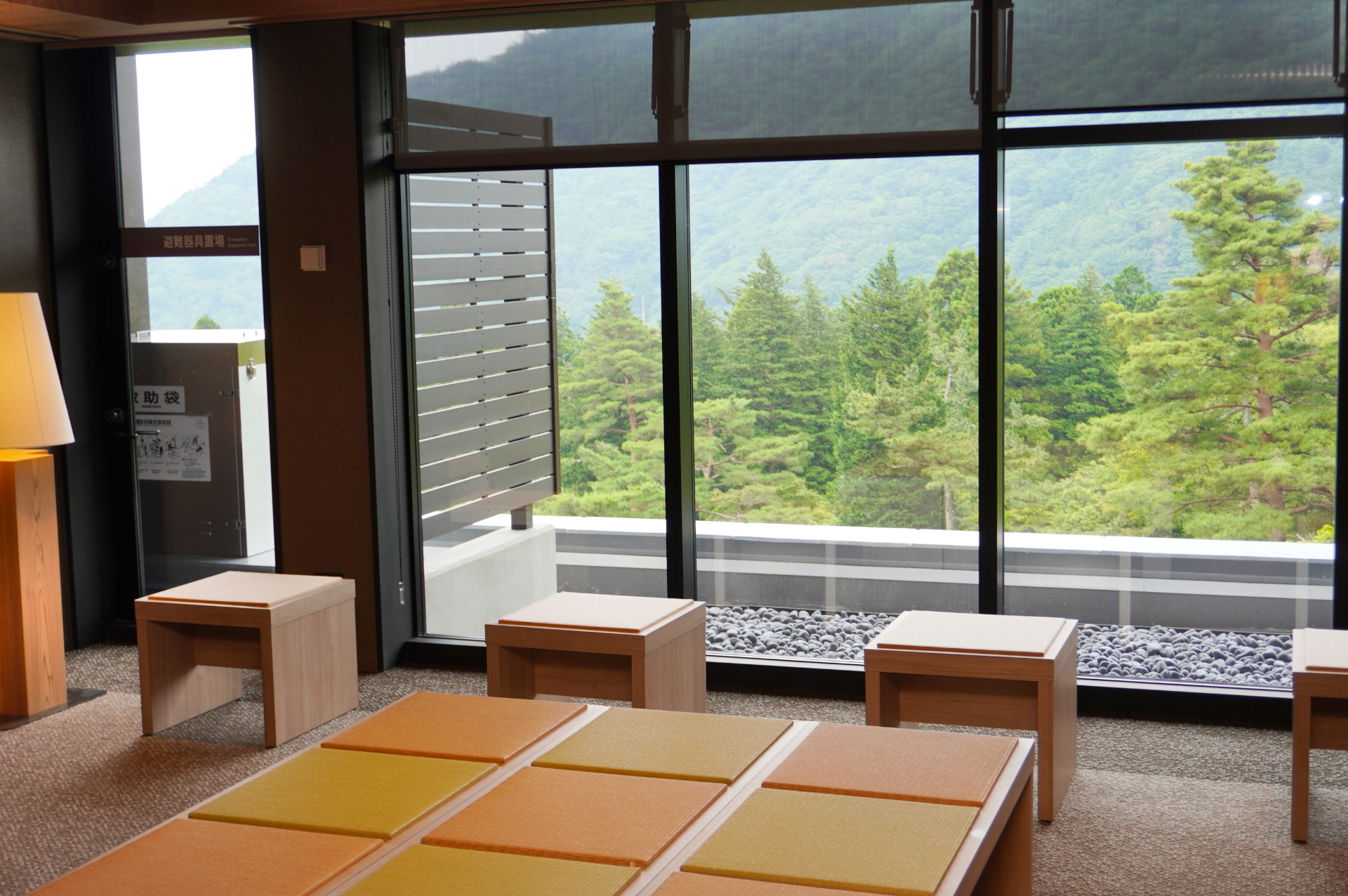 湯上りに休憩できるスペースも用意されている