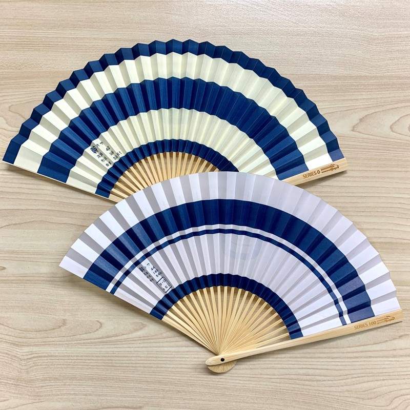 「オリジナル扇子（白竹堂×新幹線0系）」（3500円）も同時発売
