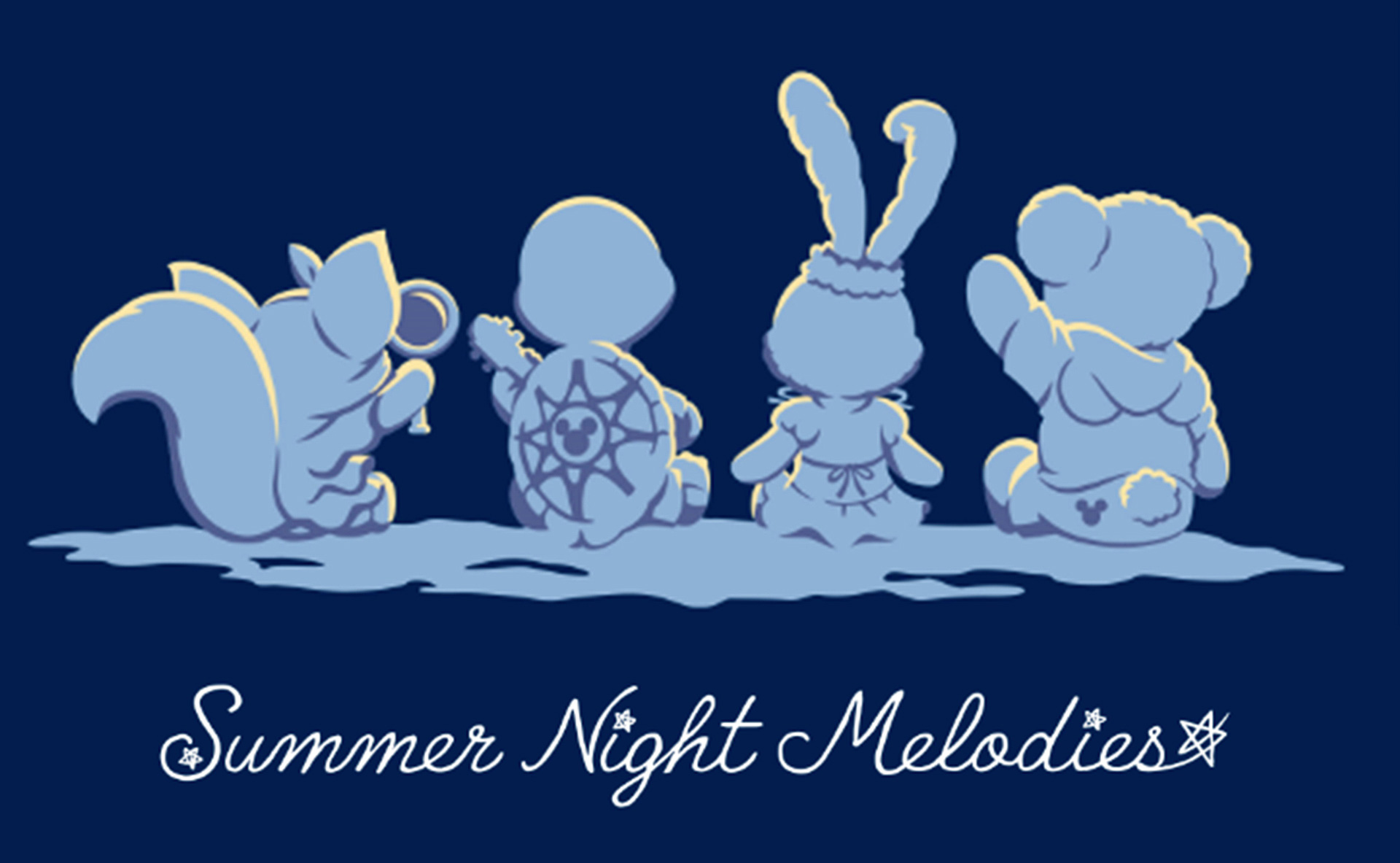 後ろ姿のシルエットが使われたデザインもあり、大人にうれしいシックな雰囲気のアイテムも（画像提供：オリエンタルランド）