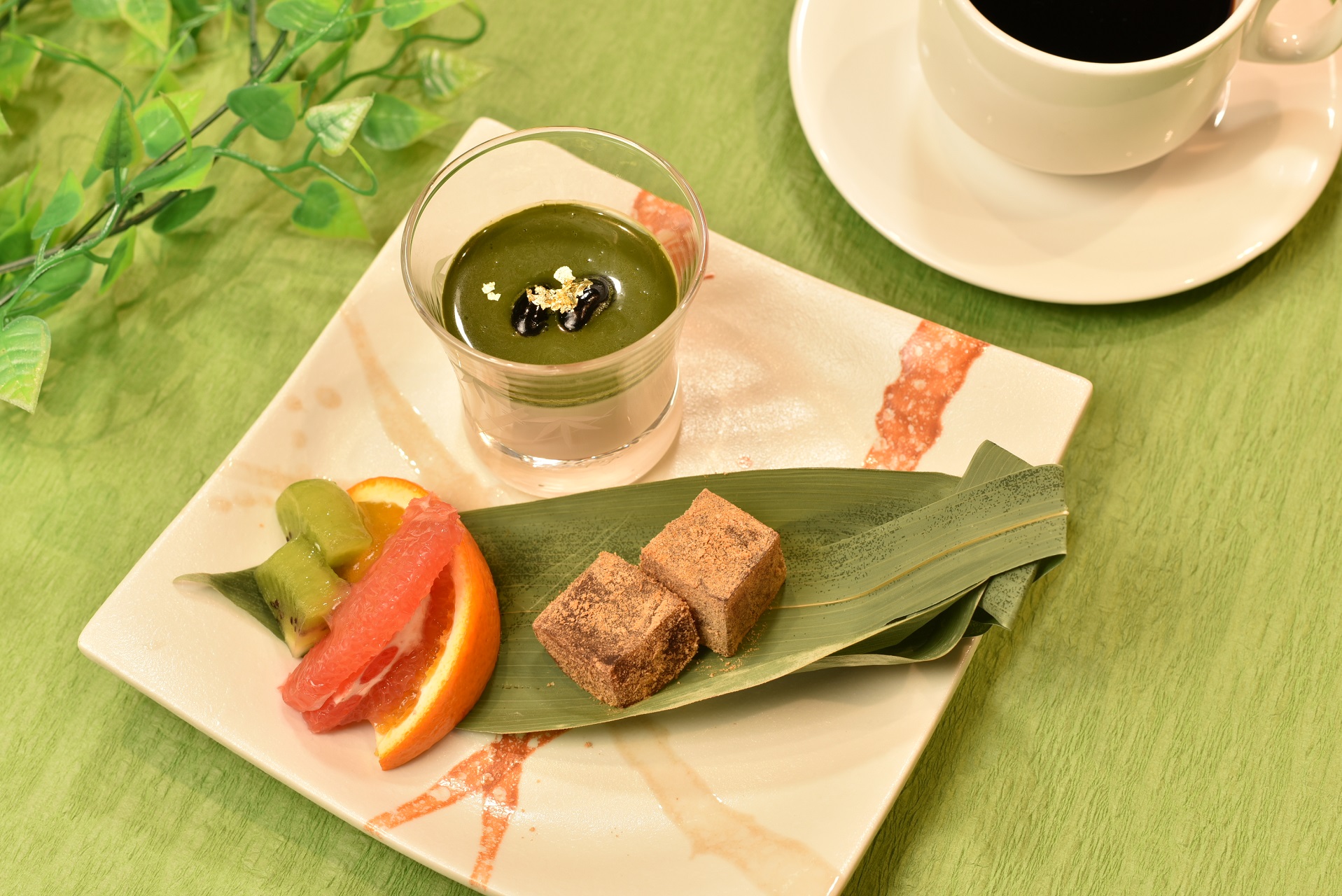 「鮨 銀座おのでら」監修 抹茶のブランマンジェ