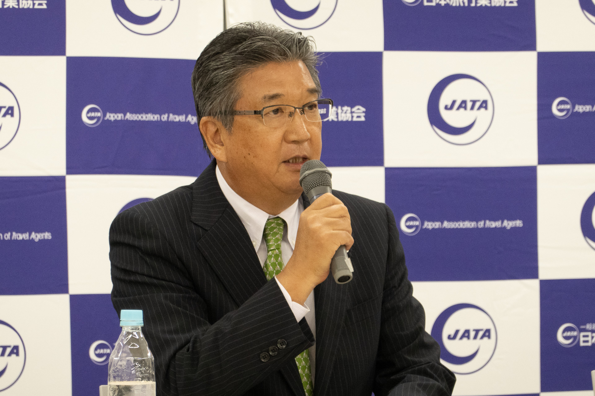 JATAが旅行業界の現状などを説明した。写真は一般社団法人日本旅行業協会 会長 髙橋広行氏