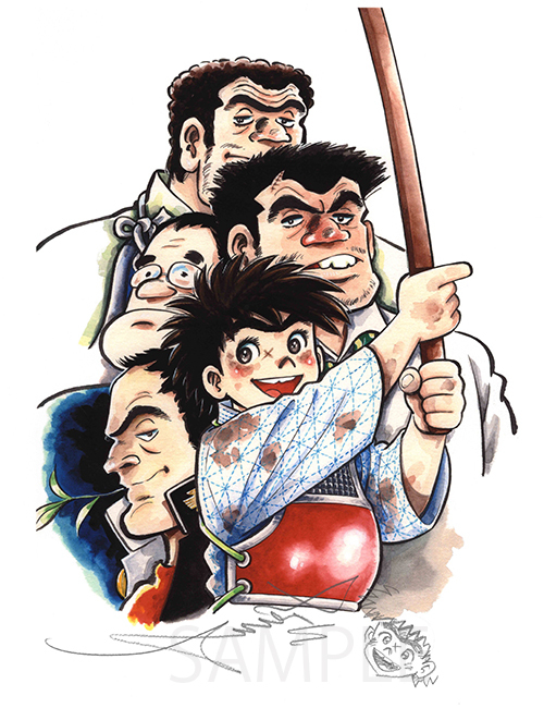 スポーツ漫画の祖・ちばてつや版画展。「あしたのジョー」直筆イラスト