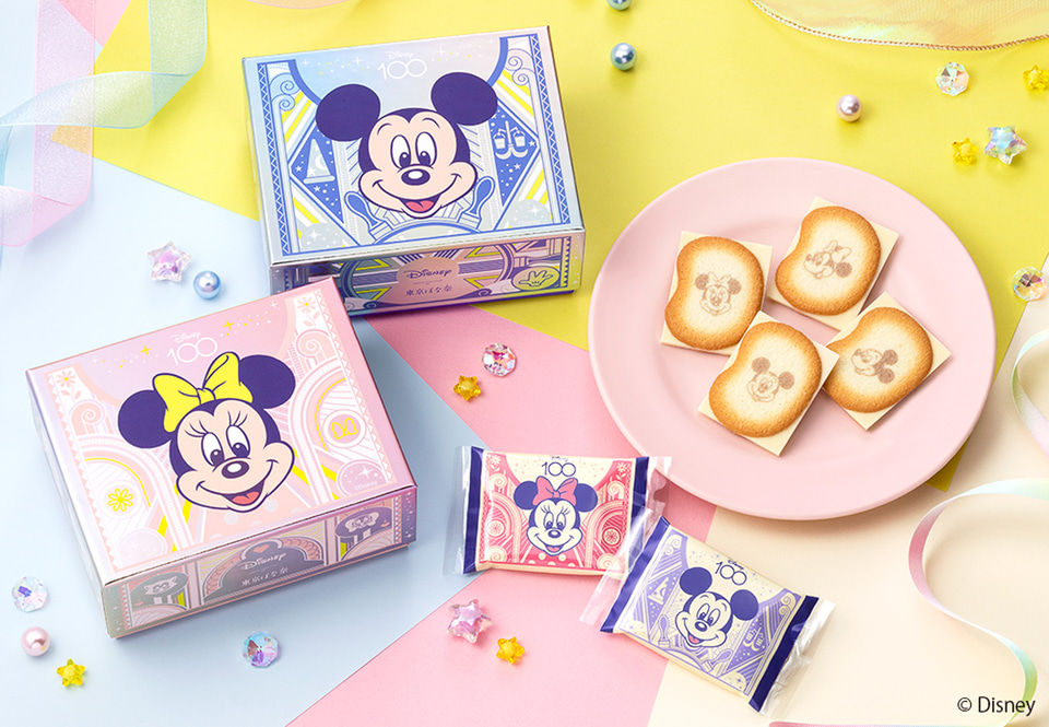東京ばな奈、ミッキー＆ミニーがにっこりな限定パッケージでディズニー