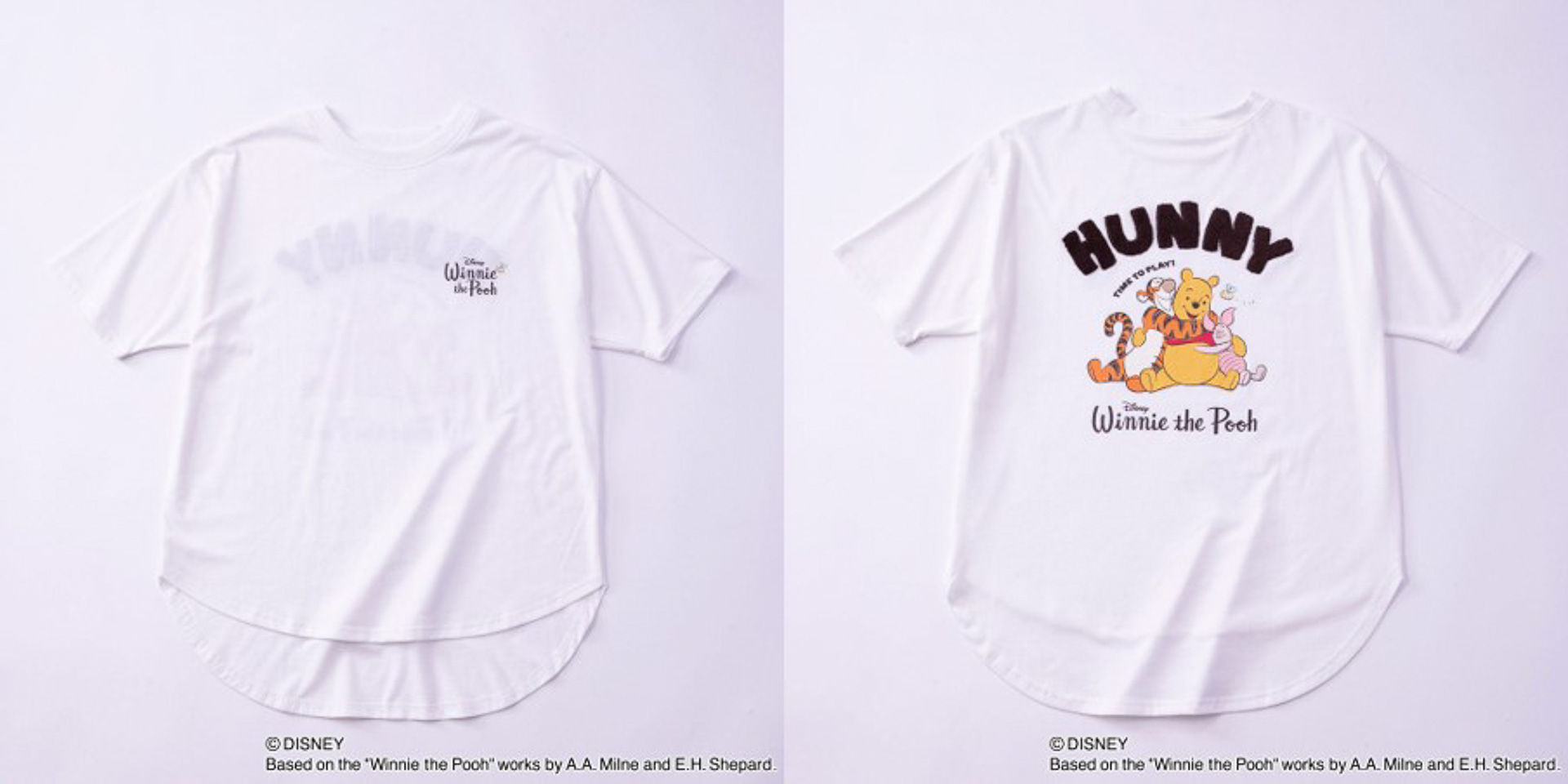 「くまのプーさん/サガラ刺繍Tシャツ」（2178円）