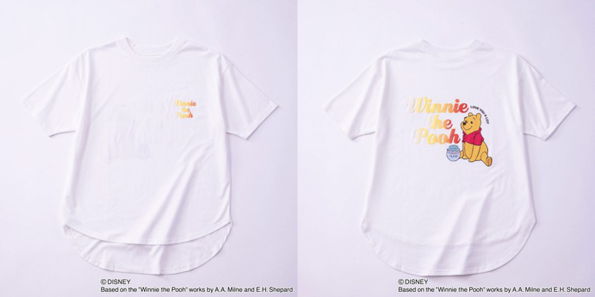 「くまのプーさん/発泡プリントTシャツ」（2178円）