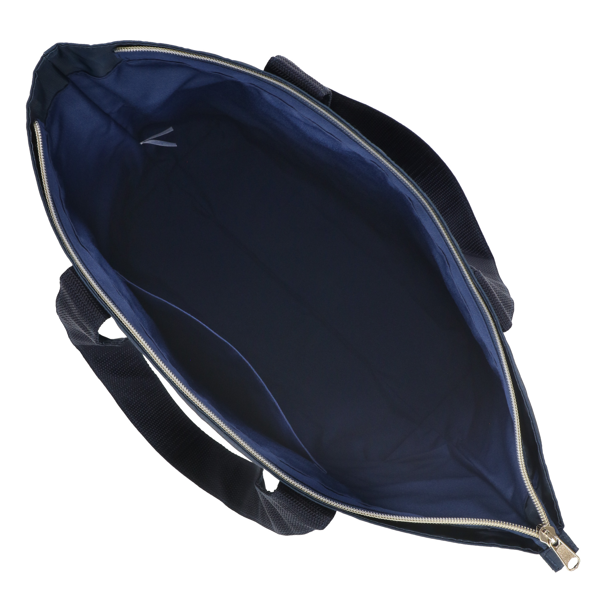 ファスナー付きで内ポケット付き