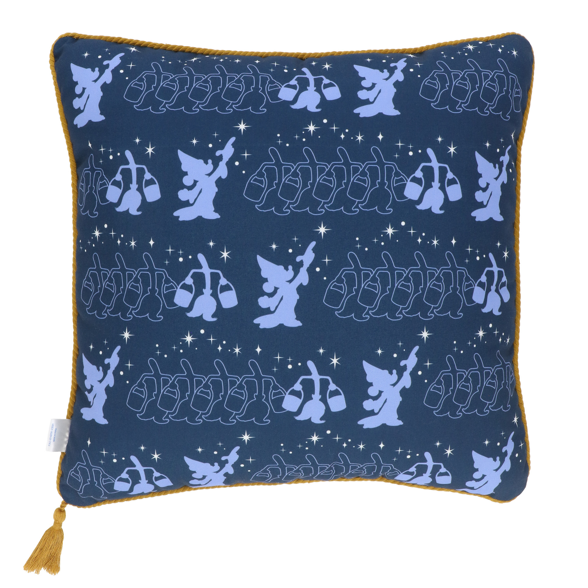 裏にはほうきたちと操るミッキーマウスのシルエット