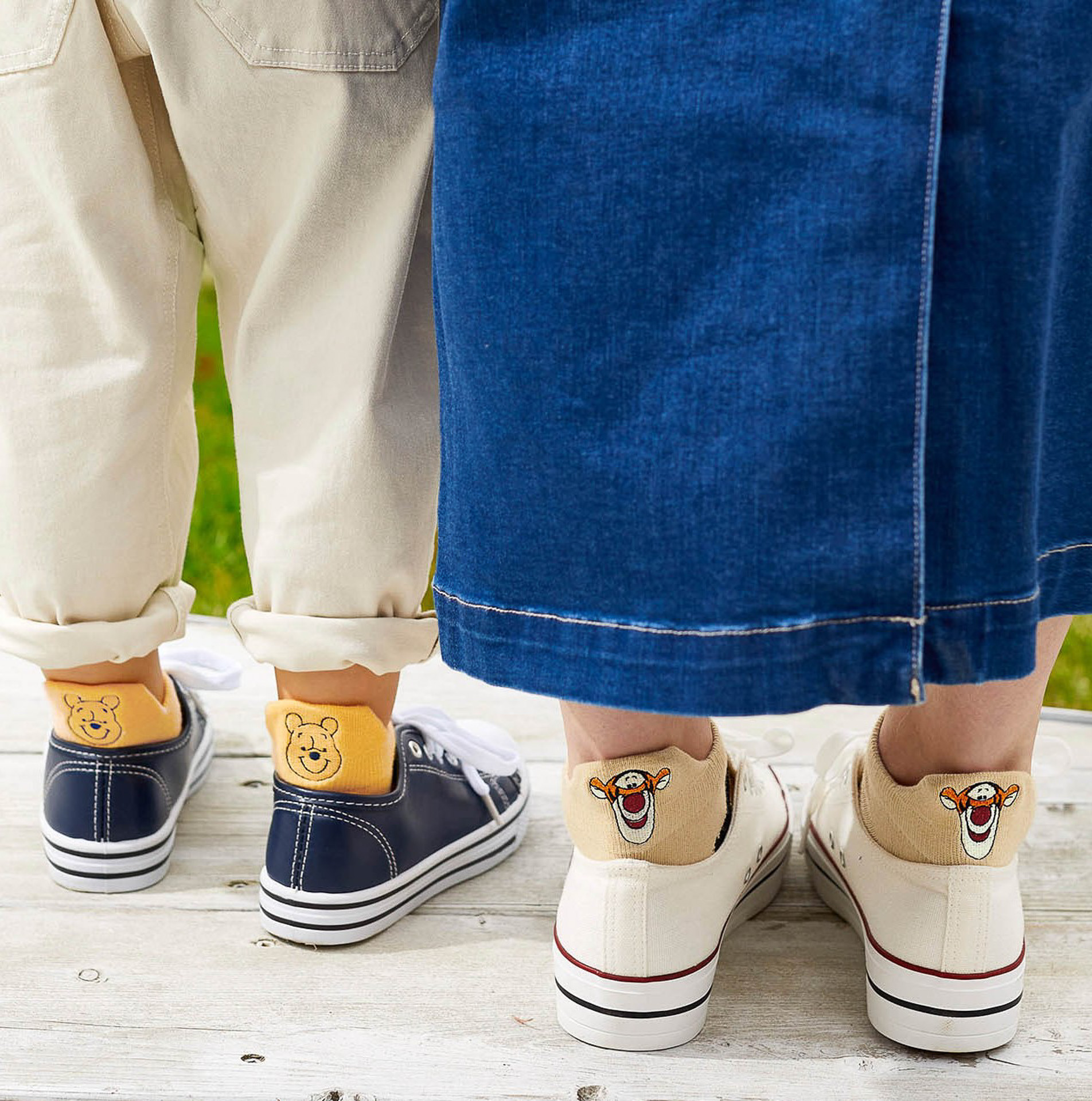 「ちびかお靴下2柄セット」