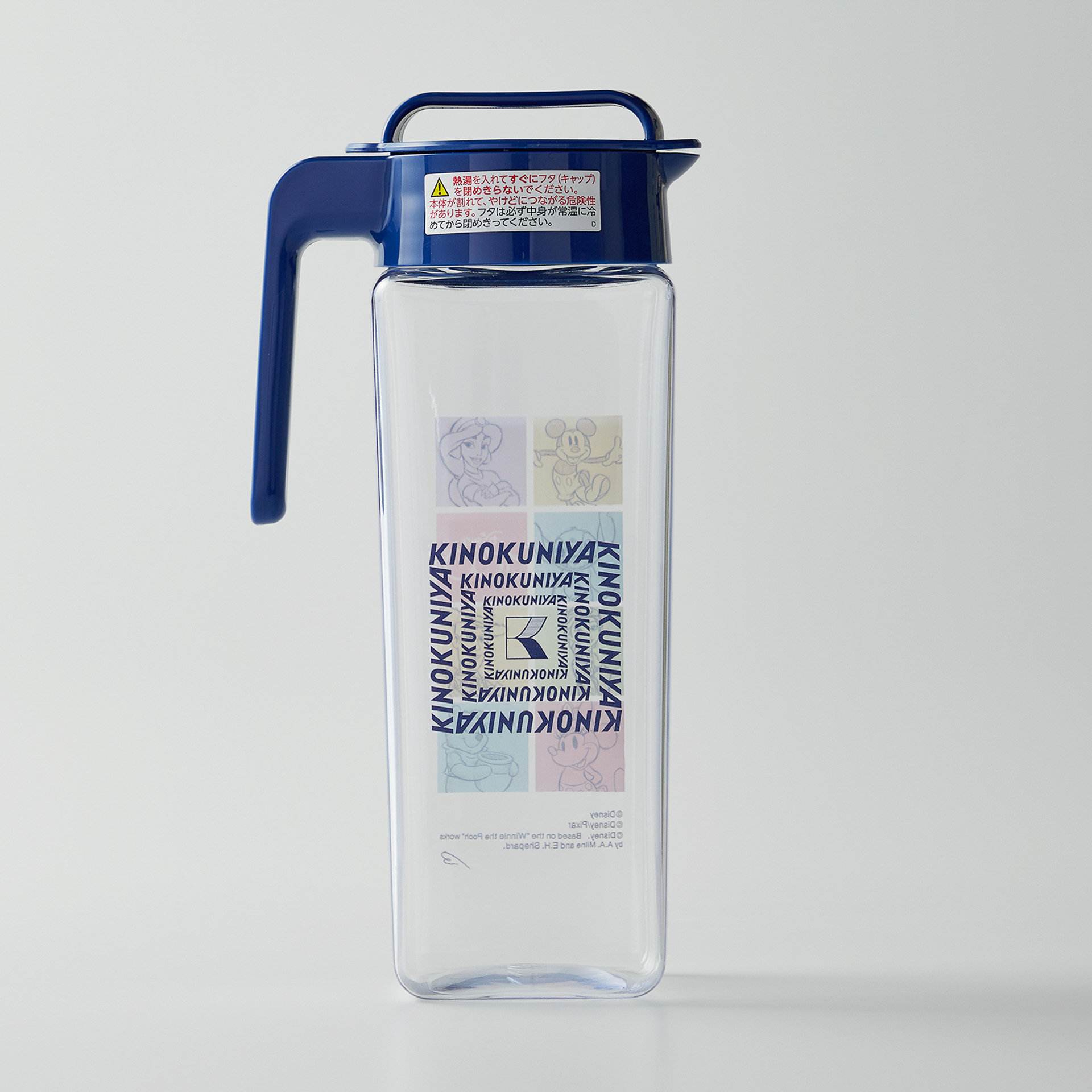 プリンセスやスティッチなどキャラクターデザインと紀伊國屋デザインを片面ずつにプリント