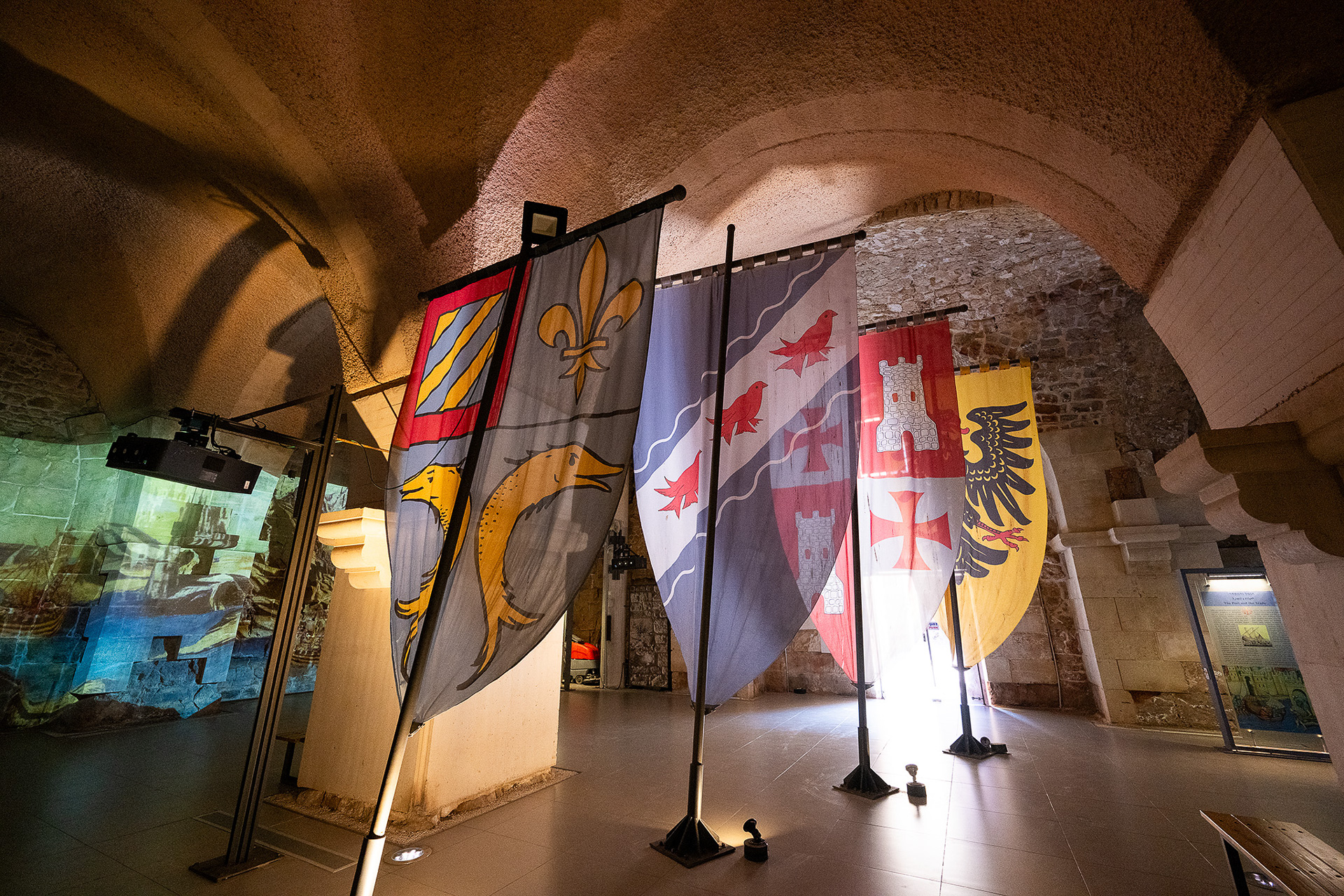 十字軍の大きな旗