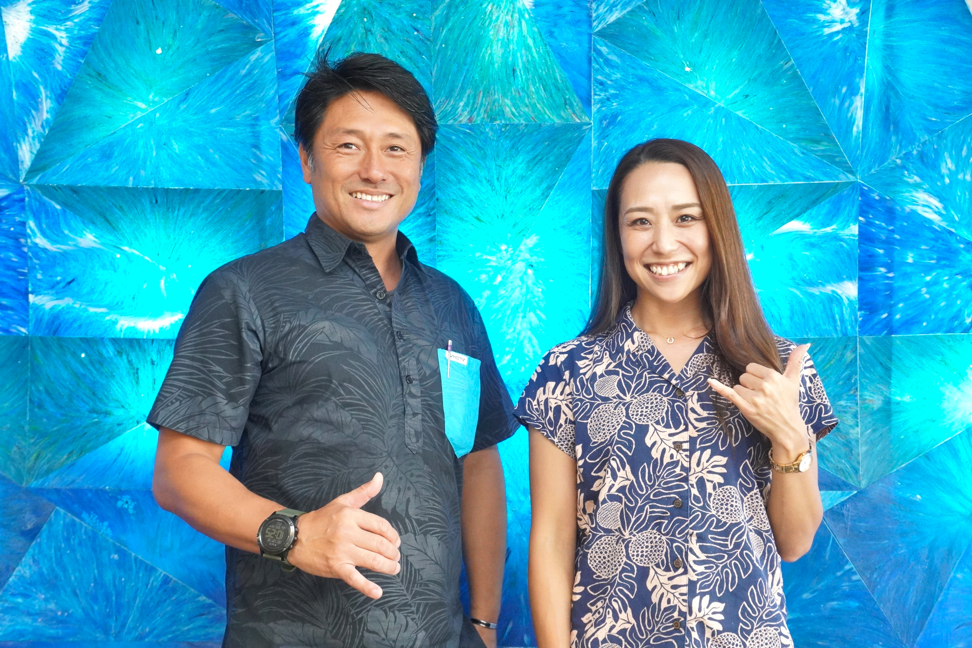 ハワイ州観光局 日本支局 局次長 寺本竜太氏（左）とセールスマネージャー 坂梨好氏（右）