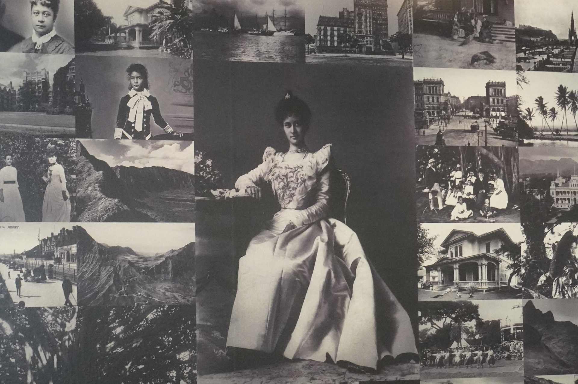 ハワイ王国最後の女王がかつて住んでいた領地に建つホテル「シェラトンプリンセスカイウラニ」。ロビーには展示も