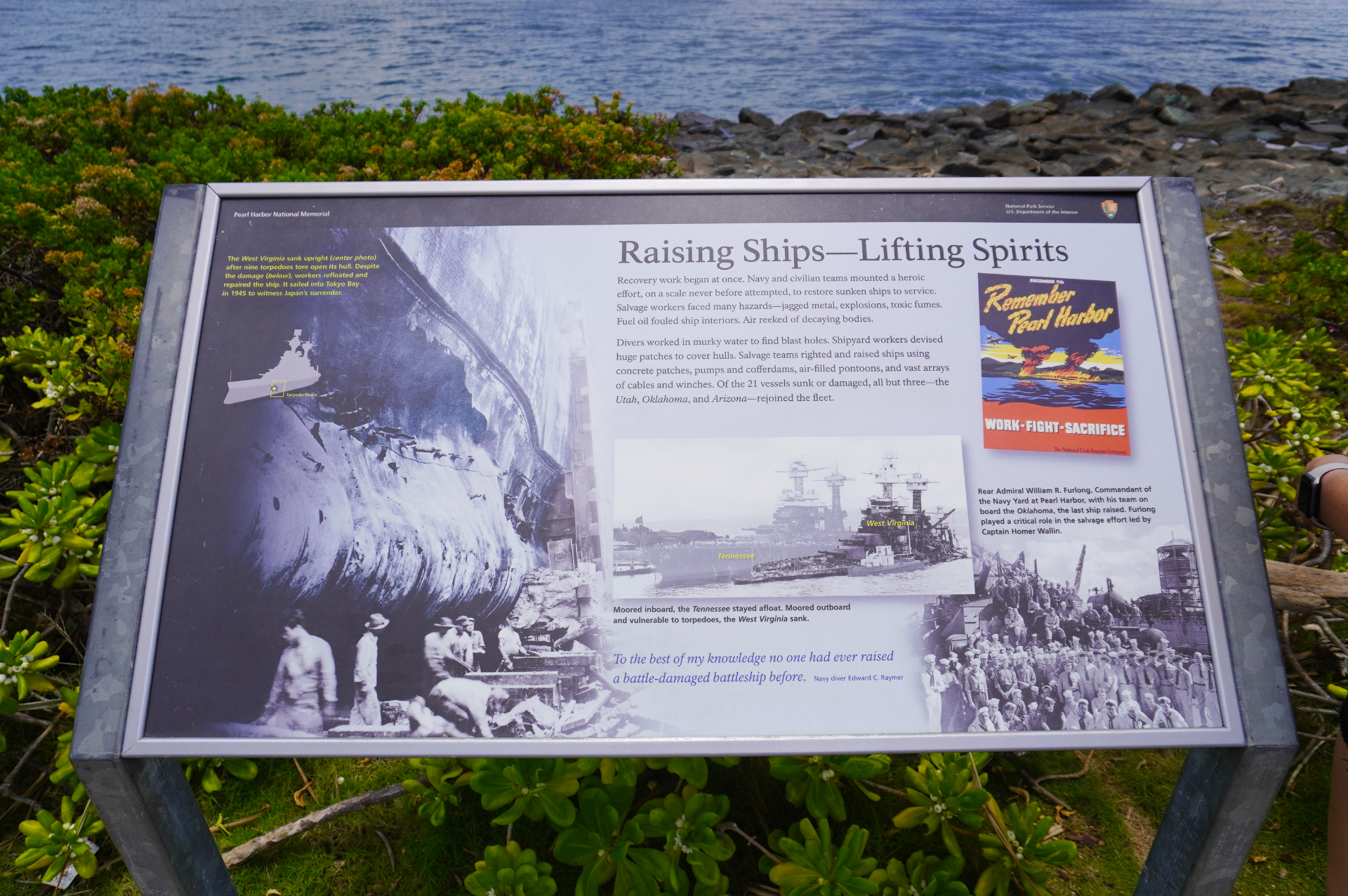 米国唯一の海軍基地が置かれるパールハーバー（真珠湾）。国定歴史建造物にも指定されている