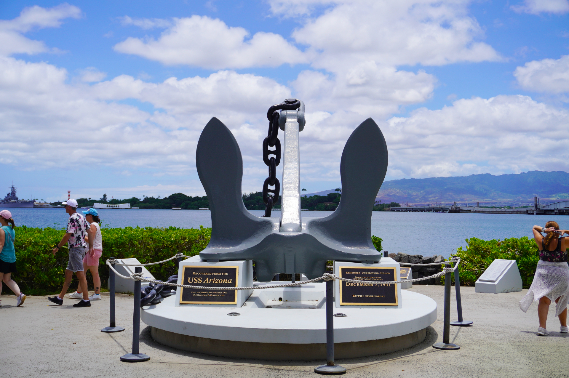 米国唯一の海軍基地が置かれるパールハーバー（真珠湾）。国定歴史建造物にも指定されている