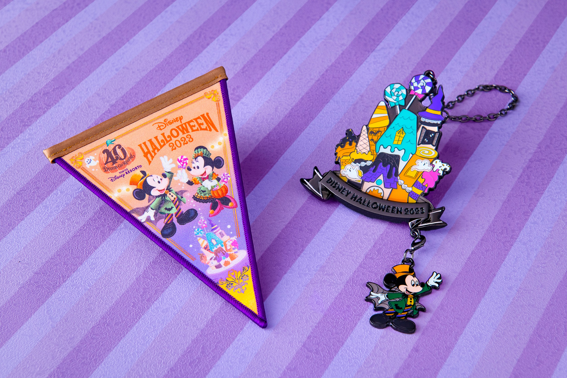 東京ディズニーリゾート40周年記念のキーアイテム「ドリームガーランド」もハロウィーンスタイルに！