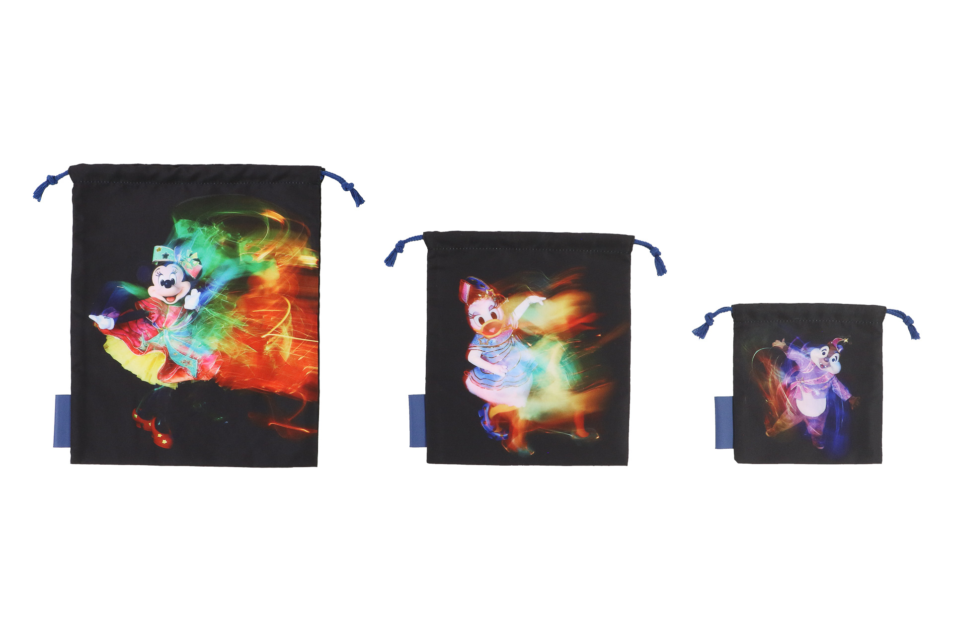 大中小、3サイズのきんちゃく入り