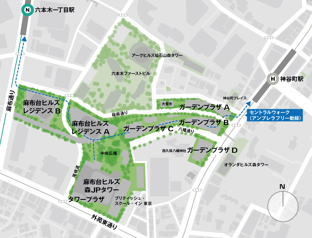 麻布台ヒルズ 開発区域