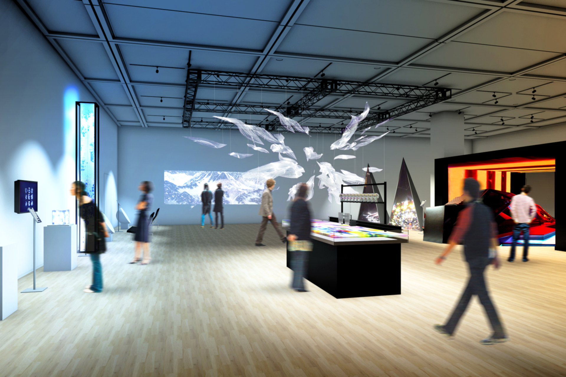 アートやエンタメなど文化発信の中核となる美術館仕様の「麻布台ヒルズギャラリー」