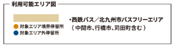 西鉄バス利用可能エリア