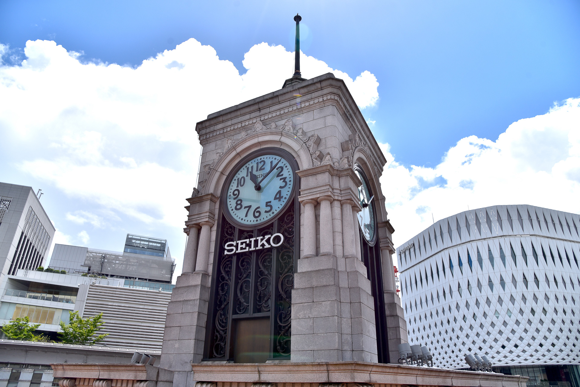 10月5日よりSEIKO HOUSE GINZA時計塔がミッキーマウスデザインに模様替え。説明会をセイコーが行ないました