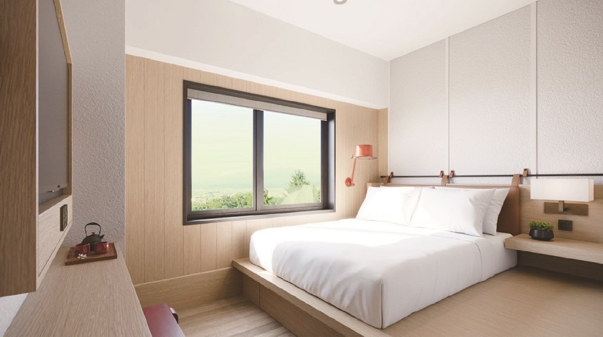 機能的かつ利便性の高い客室で長期滞在も快適